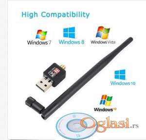 Wifi USB Adapter- kartica Antena od 5DBI + CD